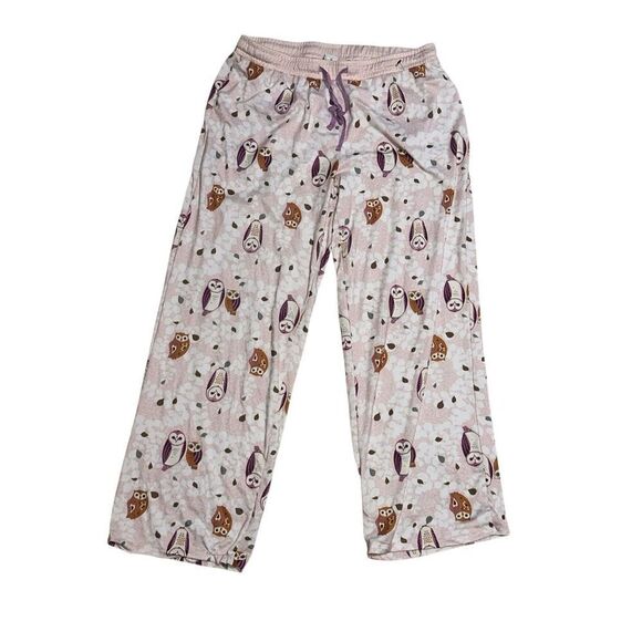 BEAUTIFUL WOMEN Echo Sleepwear "Owls" PJ Bottoms - size XL GOOD CONDITION - Picture 2 of 6